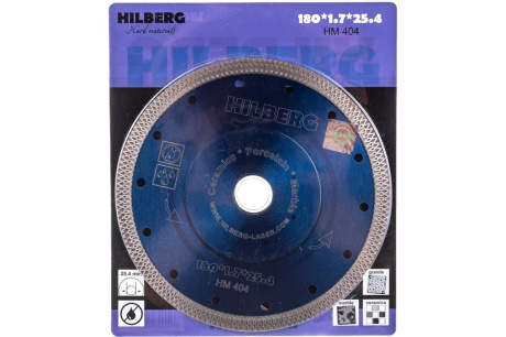 Купить Диск алмазный HILBERG 180*25 4*1 7мм ультратонкий Х-тип переходное кольцо на 22 23 сухой рез HM404 фото №2