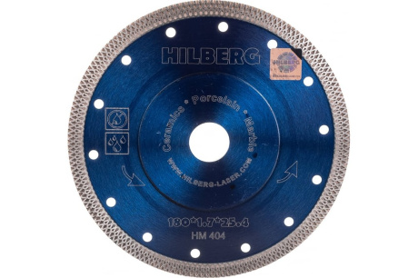 Купить Диск алмазный HILBERG 180*25 4*1 7мм ультратонкий Х-тип переходное кольцо на 22 23 сухой рез HM404 фото №3