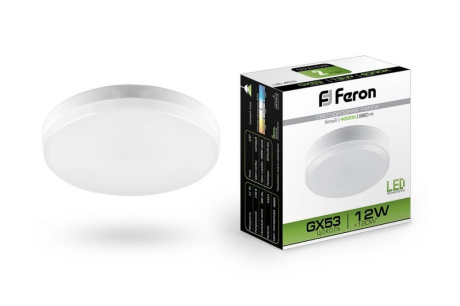 Купить Лампа  Feron   Tablet  230/  GX53  12 W  4000K  LB453  25835 фото №1